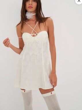 poppy mini dress in ivory for love & lemons For Love and Lemons